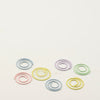 Vaessen creative • paper clips in potje 120g + -143stuks rond 22mm pastel