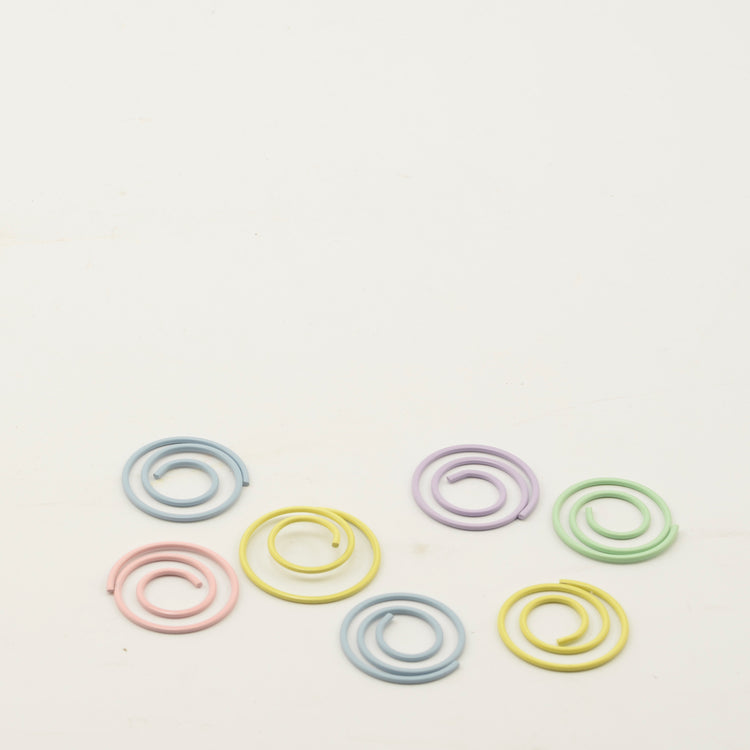 Vaessen creative • paper clips in potje 120g + -143stuks rond 22mm pastel