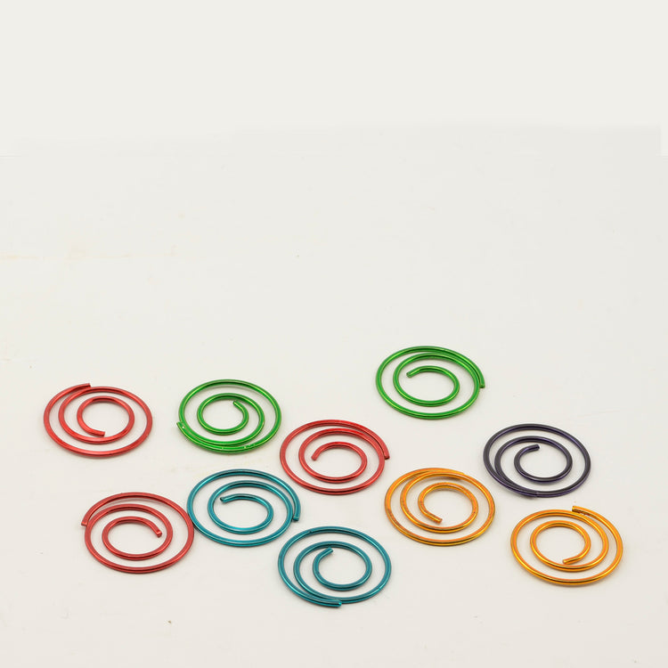 Vaessen creative • paper clips in potje 120g + -140stuks rond 22mm metallic