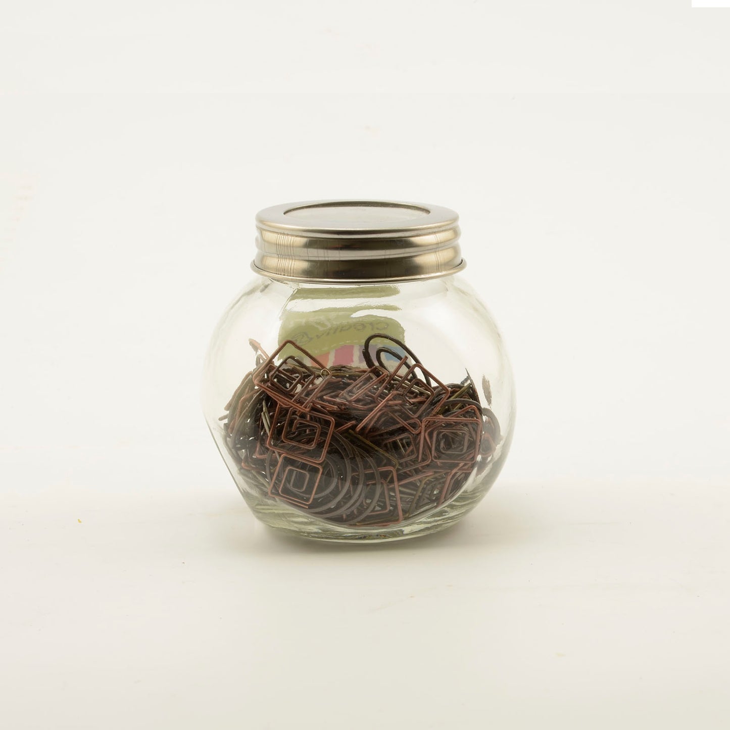 Vaessen creative • paper clips in potje 100g + -155stuks driehoek vierkant
