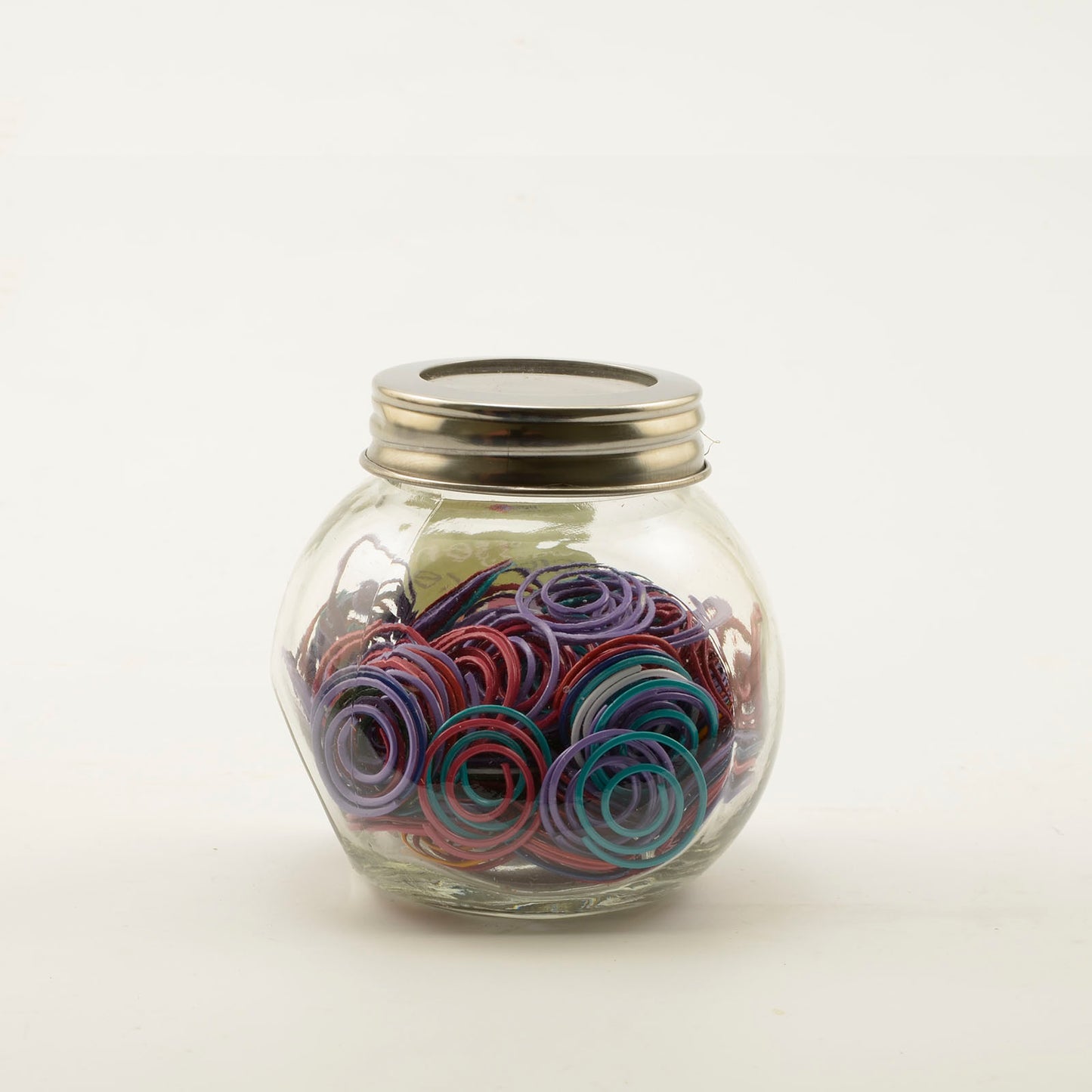 Vaessen creative • paper clips in potje 150g + -170stuks rond