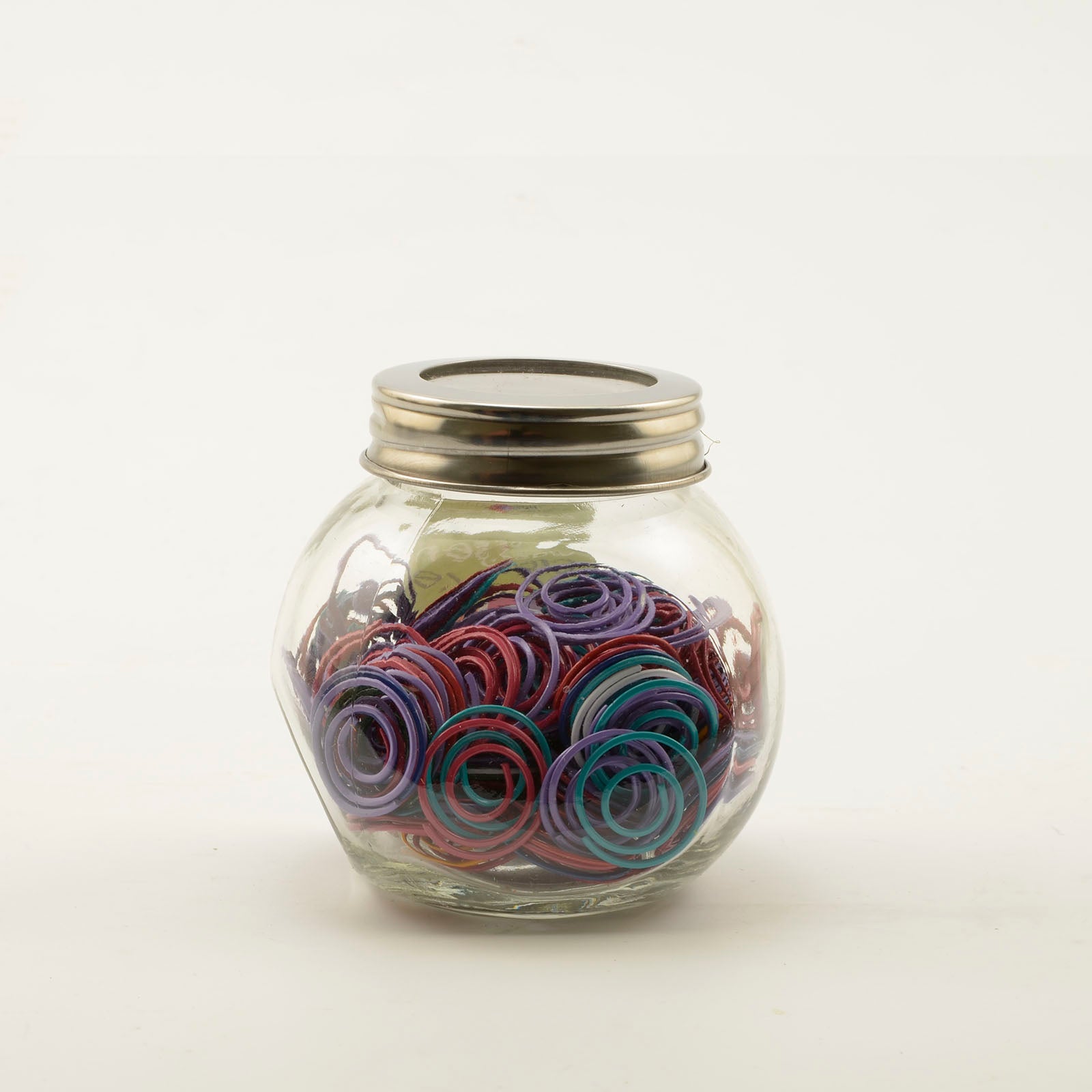 Vaessen creative • paper clips in potje 150g + -170stuks rond