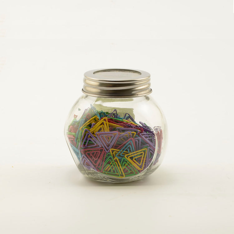 Vaessen creative • paper clips in potje 200g + -394stuks driehoek
