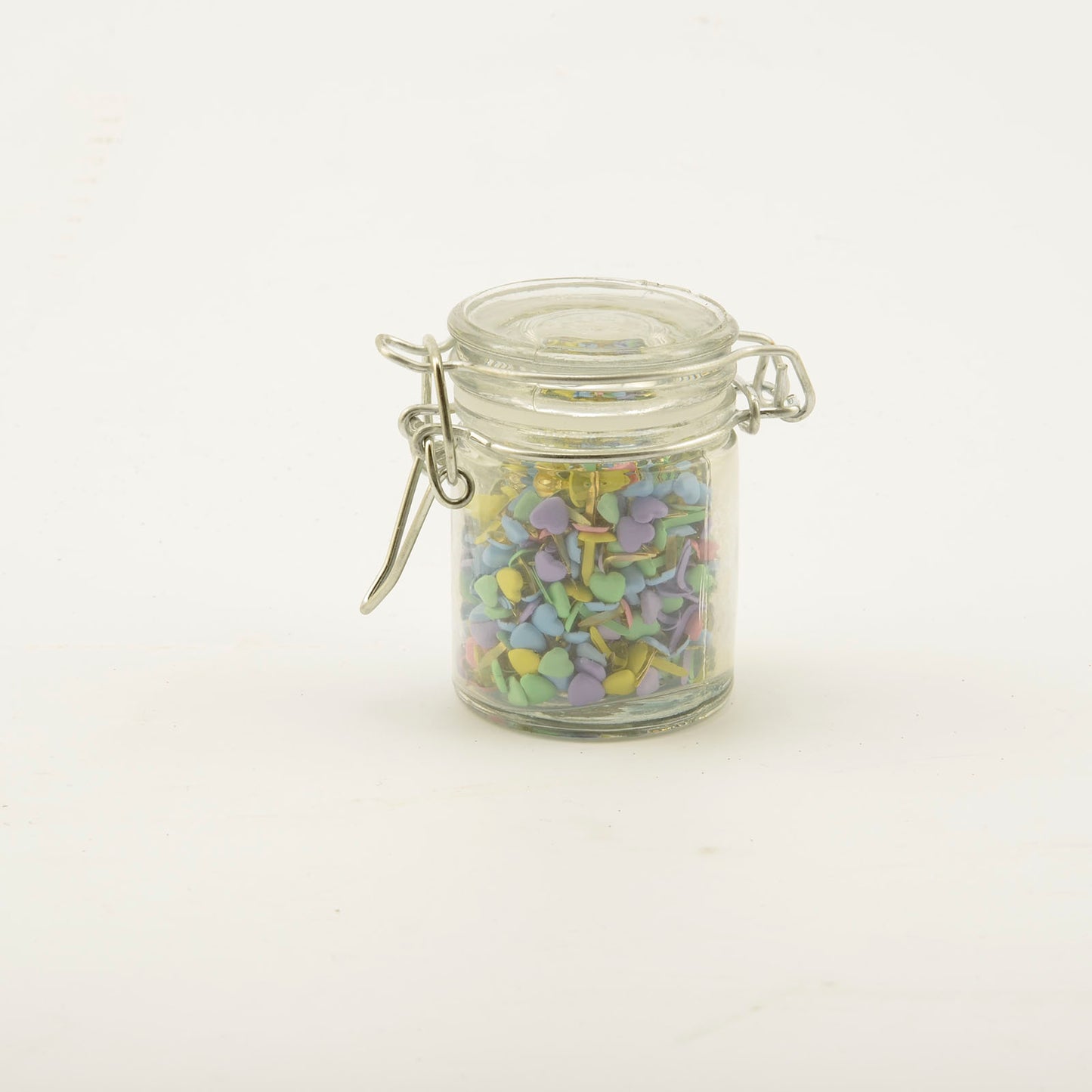 Vaessen creative • splitpennen in klein potje 50g hart pastel