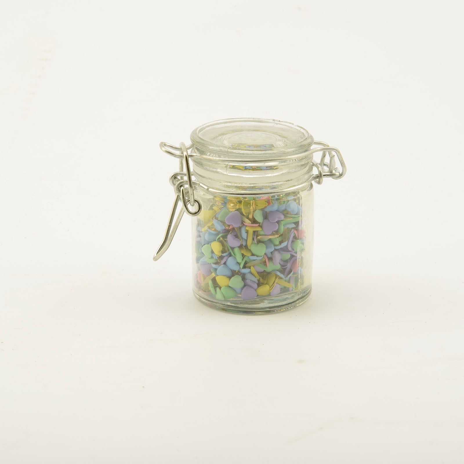 Vaessen creative • splitpennen in klein potje 50g hart pastel