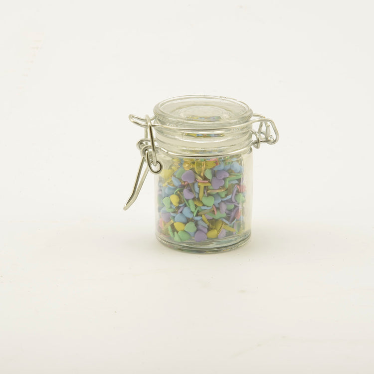 Vaessen creative • splitpennen in klein potje 50g hart pastel