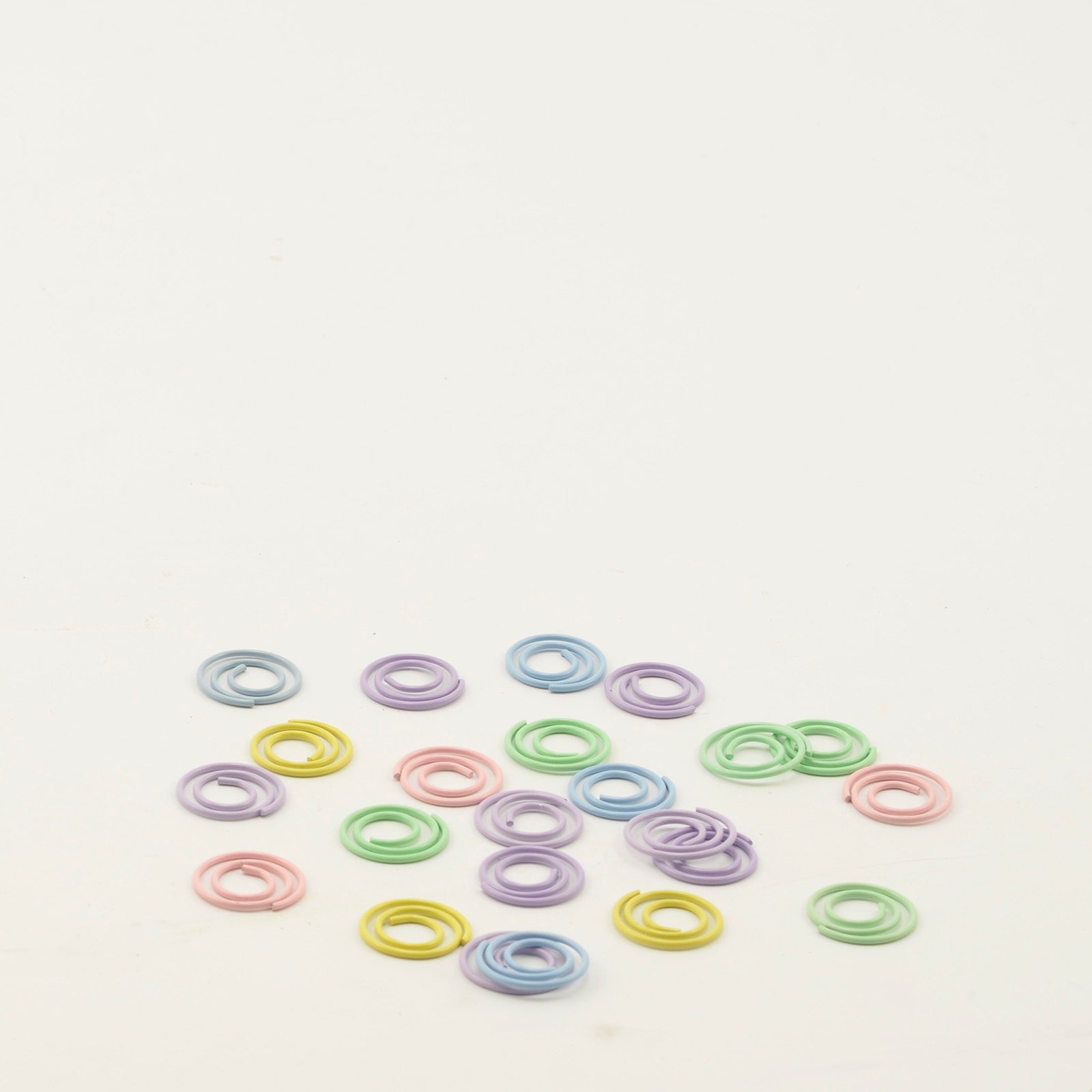 Vaessen creative • paper clips in klein potje 40g + -149stuks rond pastel
