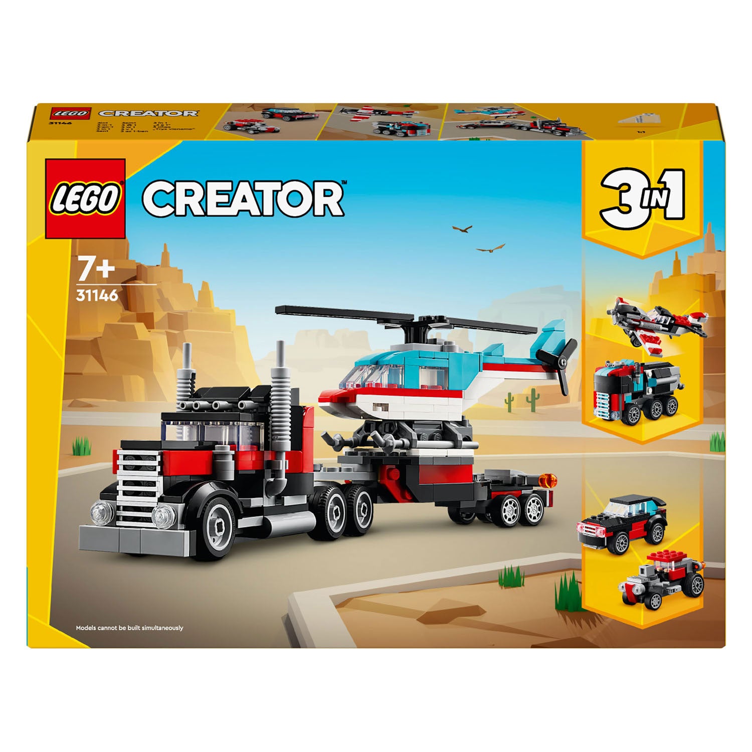 Lego creator 3in1 truck met helikopter - 31146
