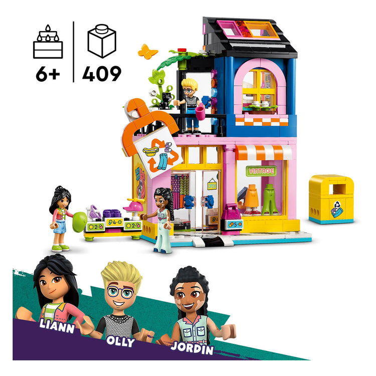 Lego friends - vintage kledingwinkel constructiespeelgoed (42614)