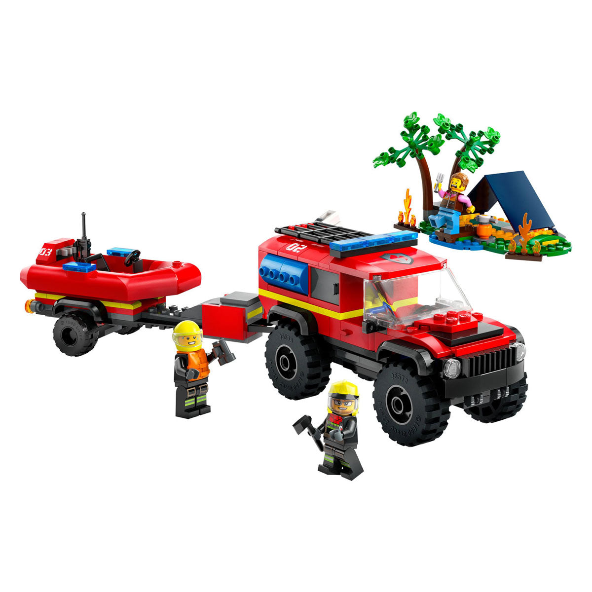 Lego LEGO City 60412 4X4 Brandweerauto met Reddingsboot