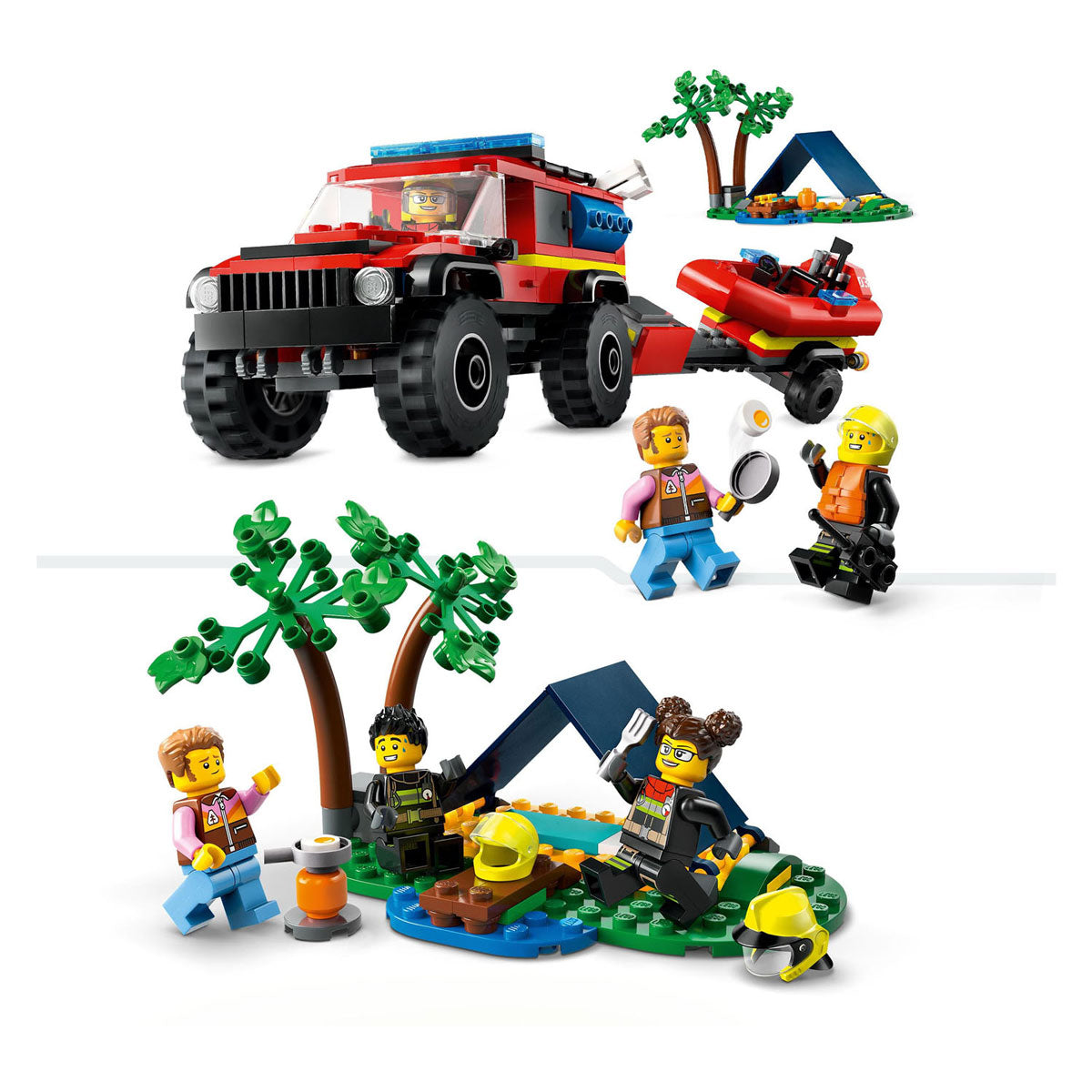 Lego LEGO City 60412 4X4 Brandweerauto met Reddingsboot