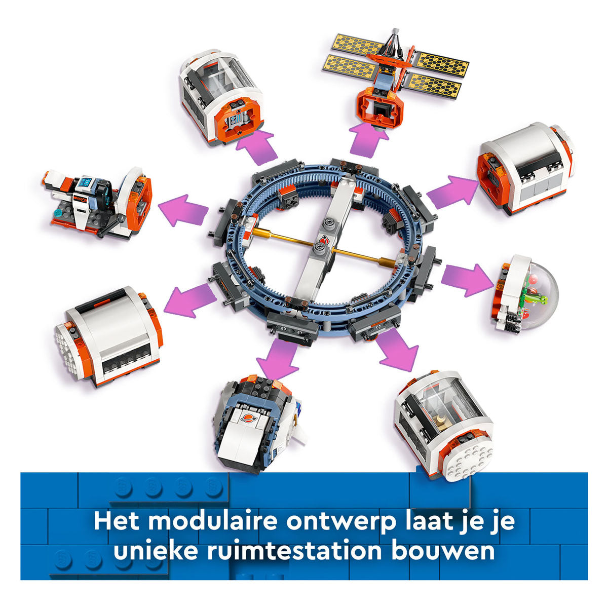 Lego city - modulair ruimtestation constructiespeelgoed (60433)