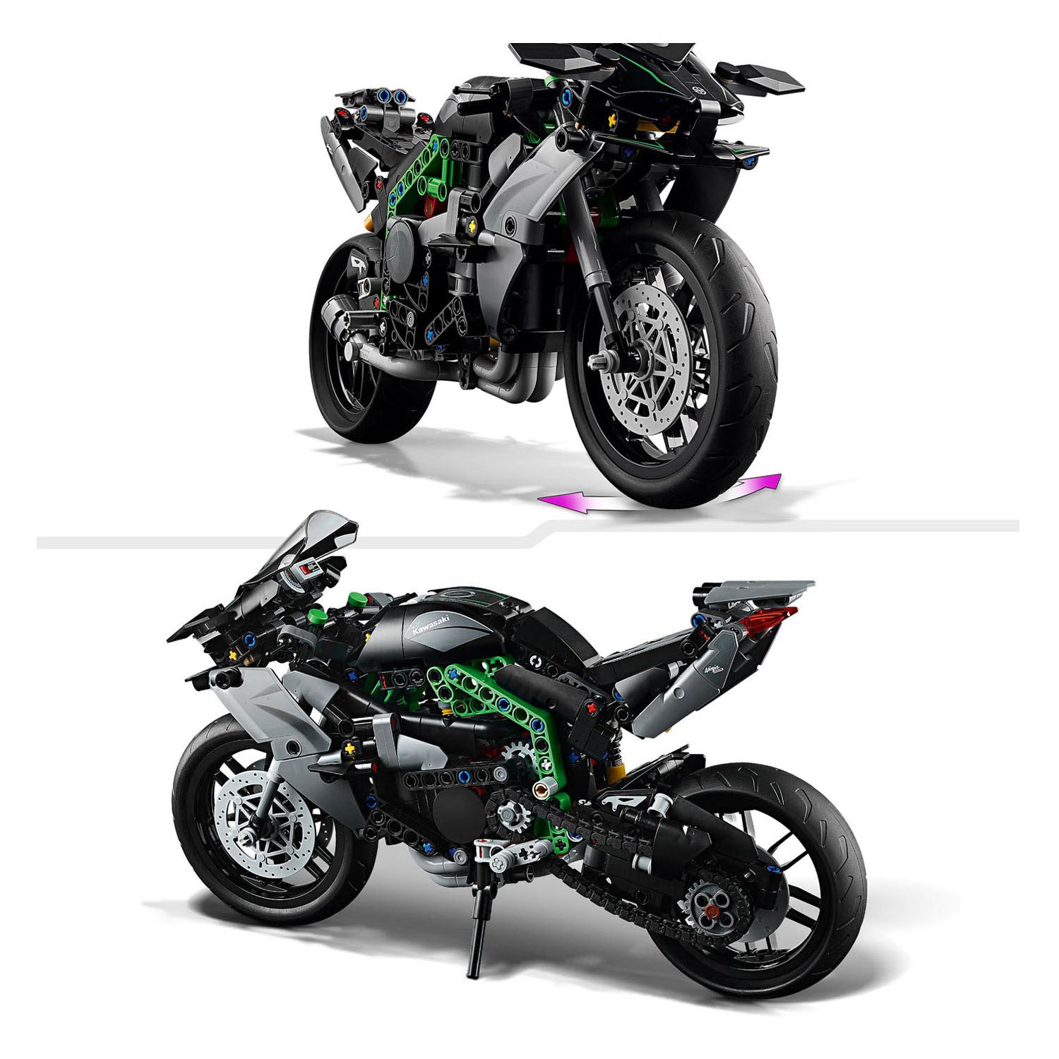 Lego technic kawasaki ninja h2r motor - 42170