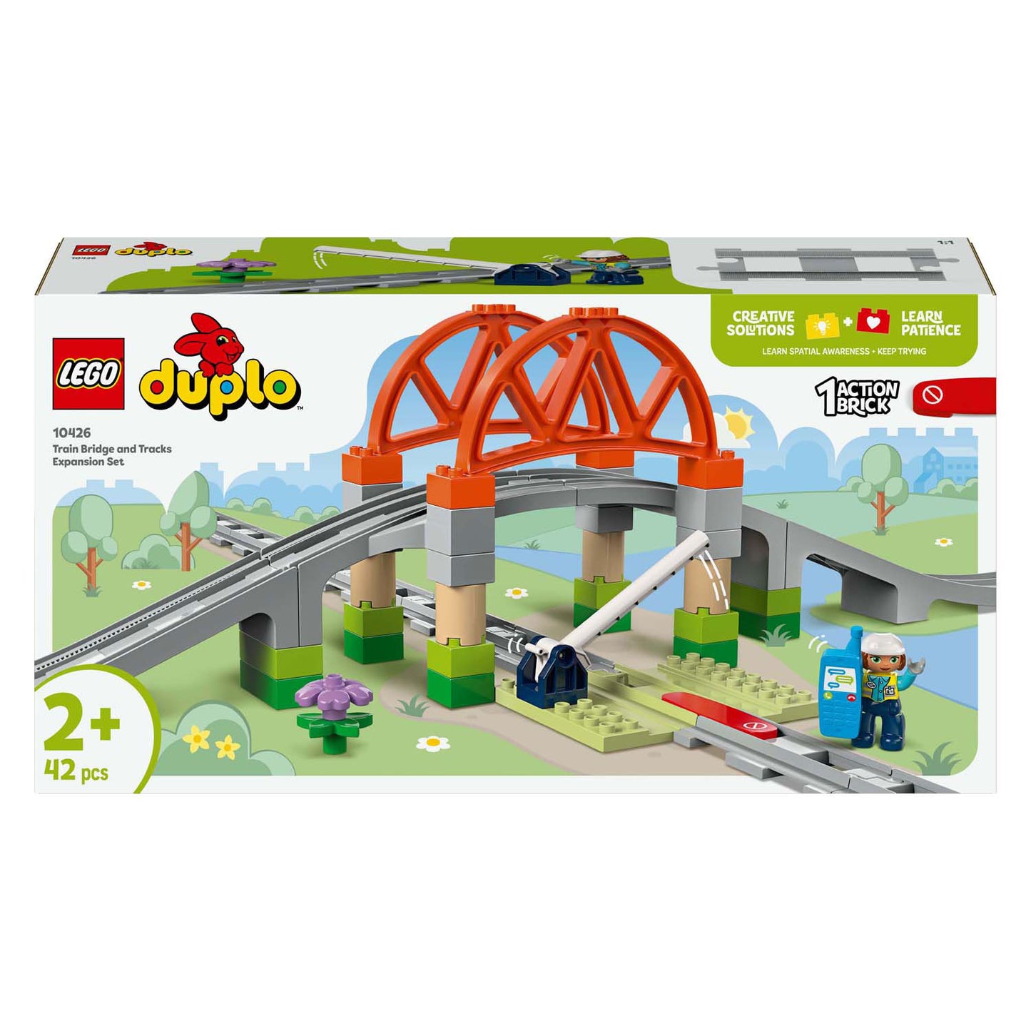 Lego lego duplo town 10426 treinbrug en rails uitbreidingsset