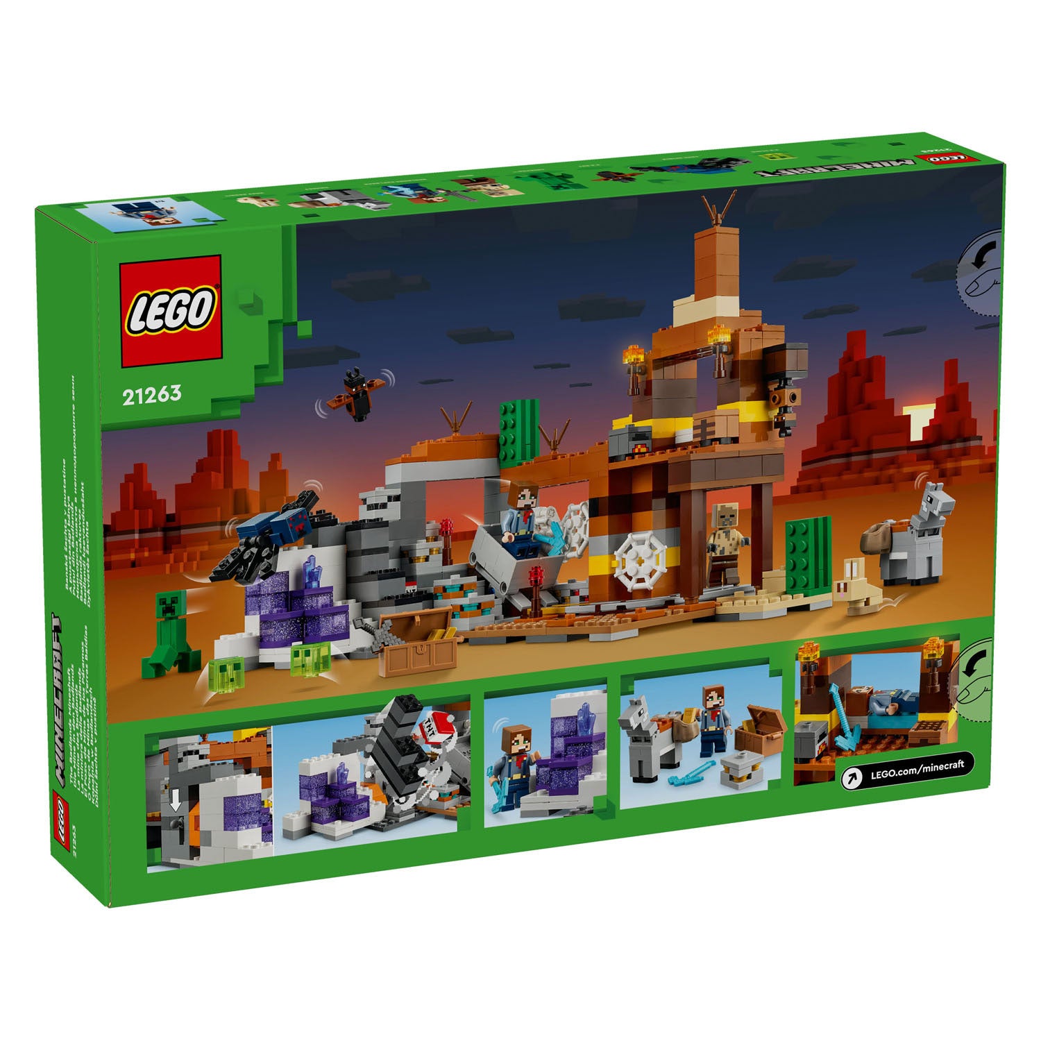 Lego 21263 minecraft de woestenijmijnschacht