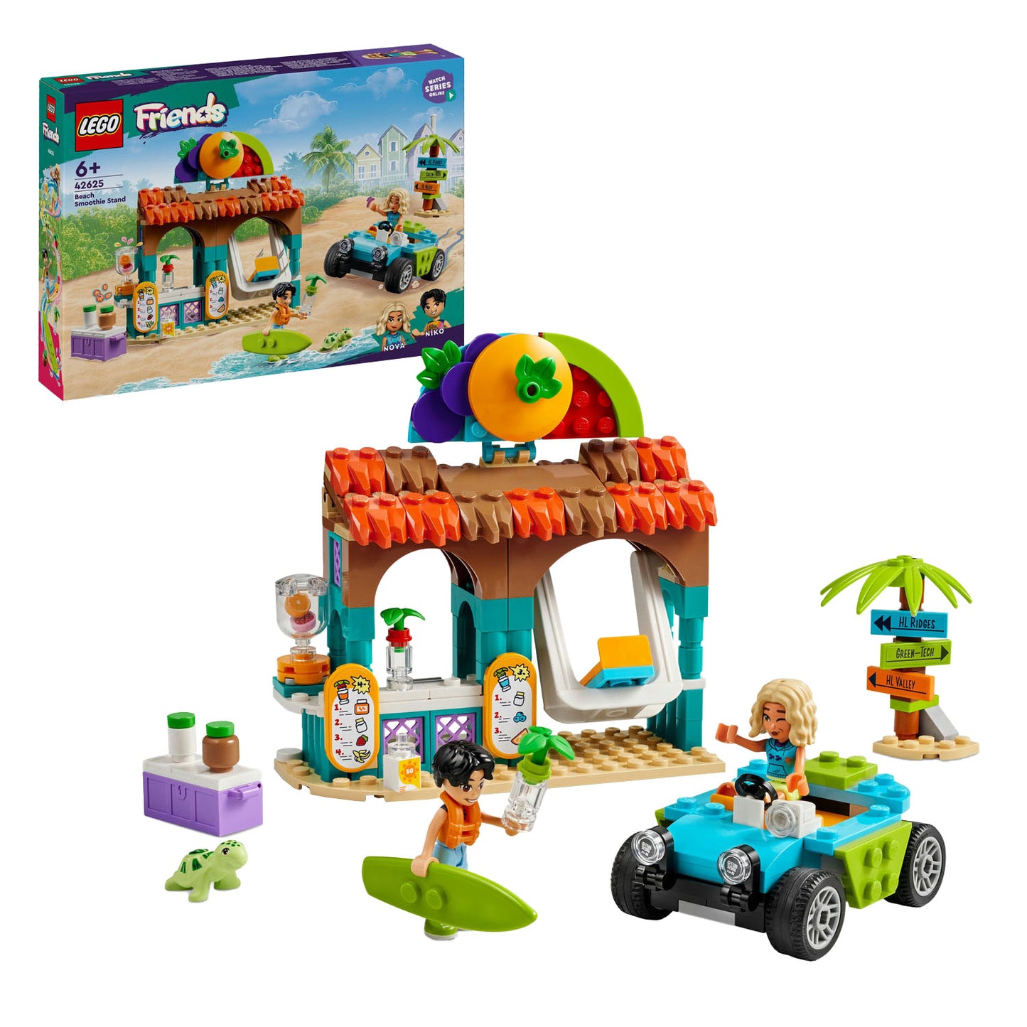 Lego friends - strand smoothiekraam constructiespeelgoed (42625)