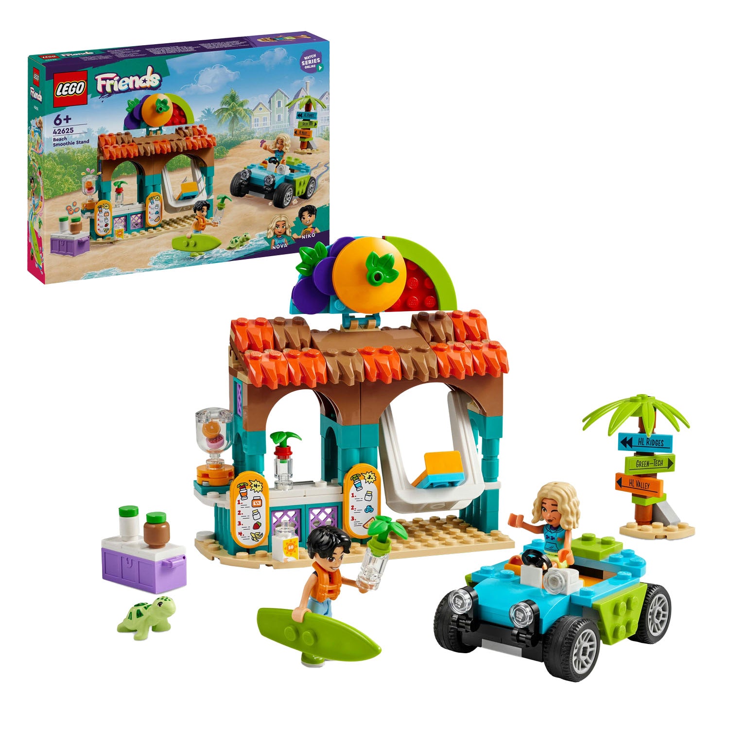 Lego friends - strand smoothiekraam constructiespeelgoed (42625)