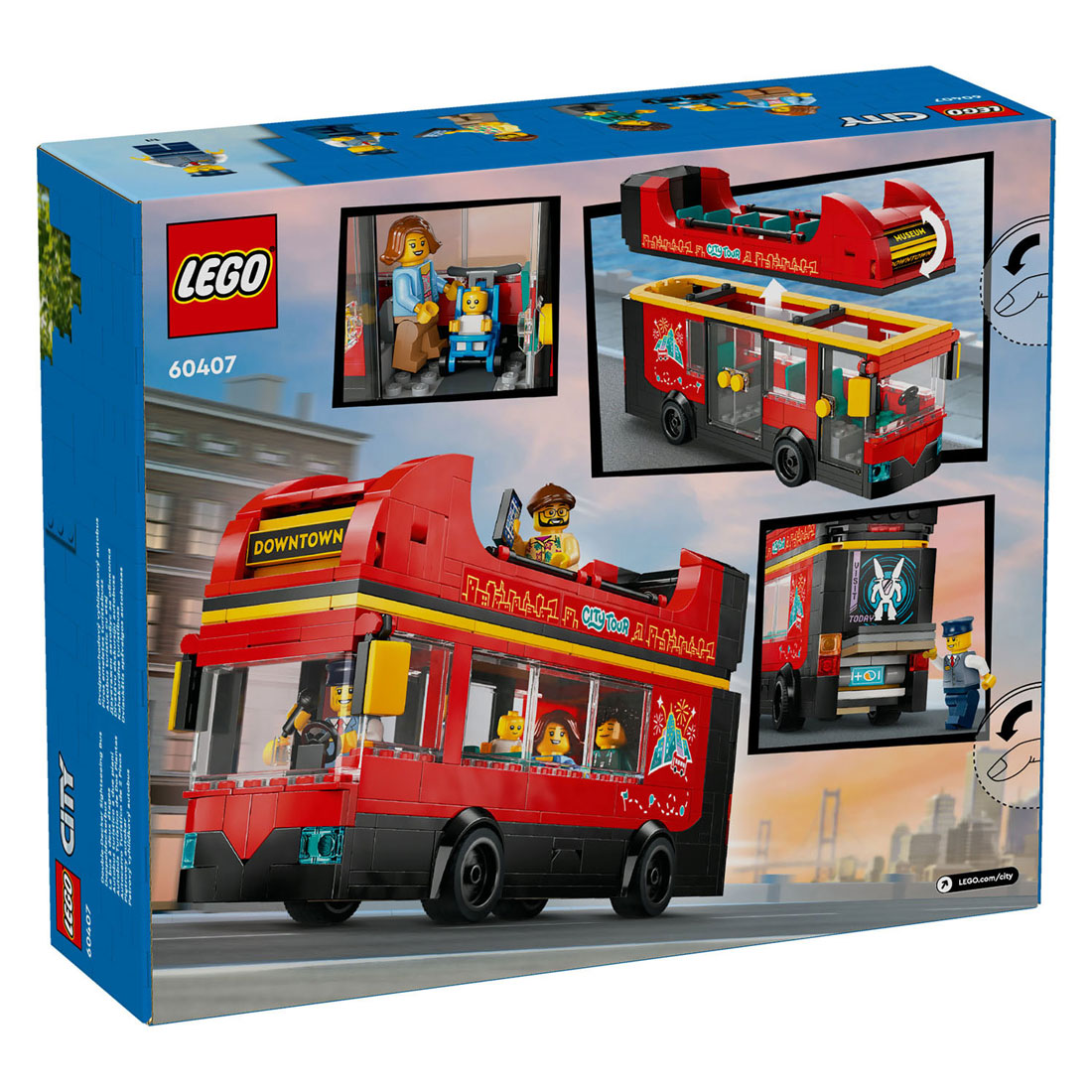 Lego city toeristische rode dubbeldekker - 60407