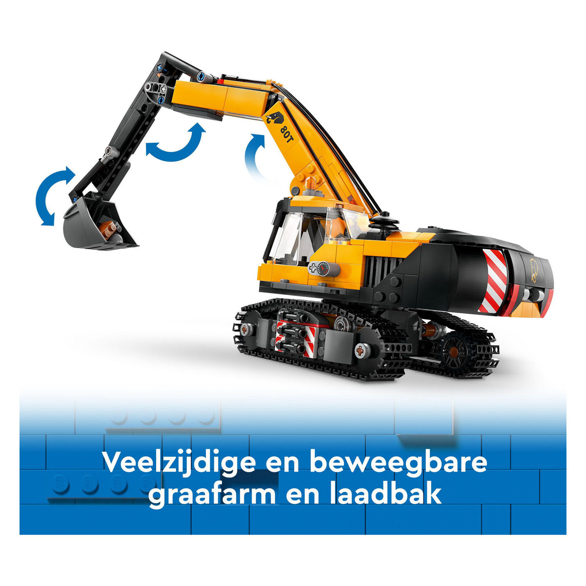 Lego city - gele graafmachine constructiespeelgoed (60420)