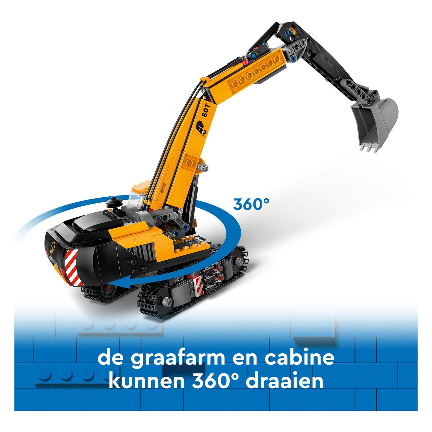Lego city - gele graafmachine constructiespeelgoed (60420)