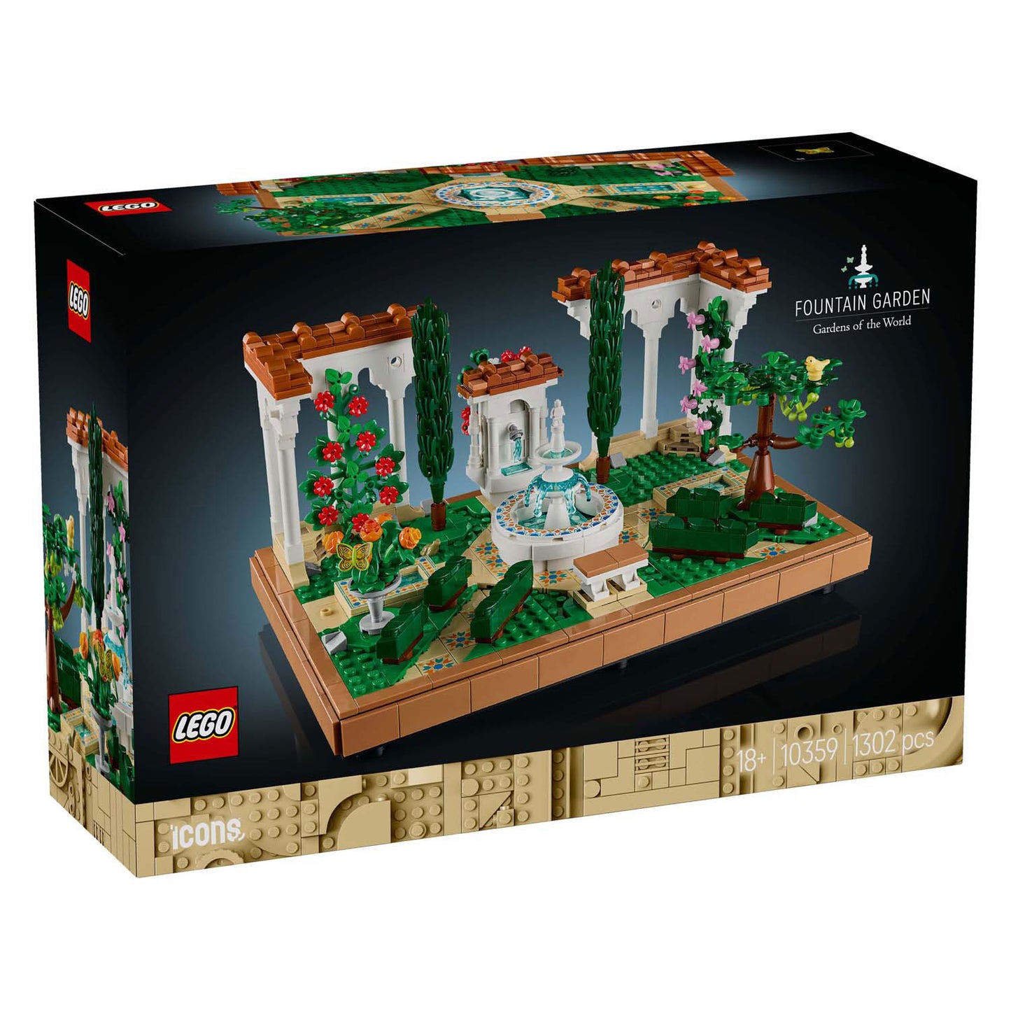 Lego lego icons 10359 tuin met fontein