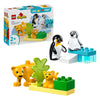 Lego lego duplo town 10442 families van wilde dieren: pinguïns en leeuwen