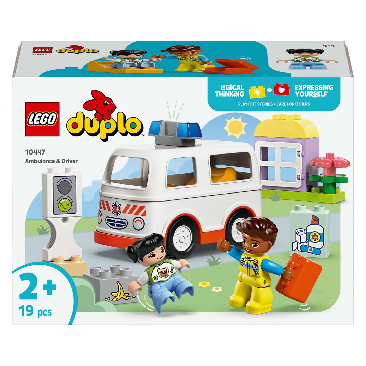 Lego lego duplo town 10447 ambulance met chauffeur