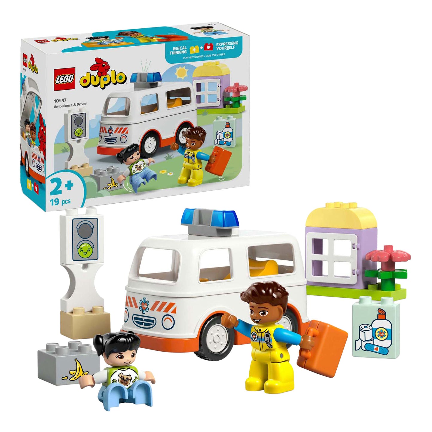 Lego lego duplo town 10447 ambulance met chauffeur