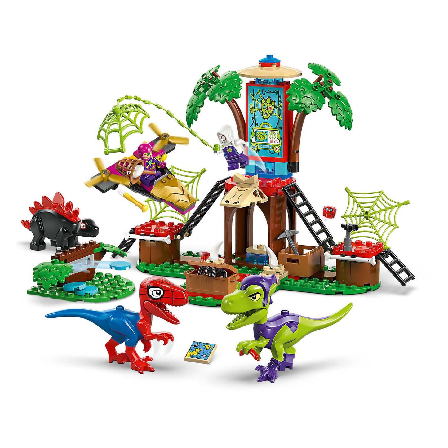 Lego lego spidey 11200 spidey en gobby's raptorstrijd bij de boomhut