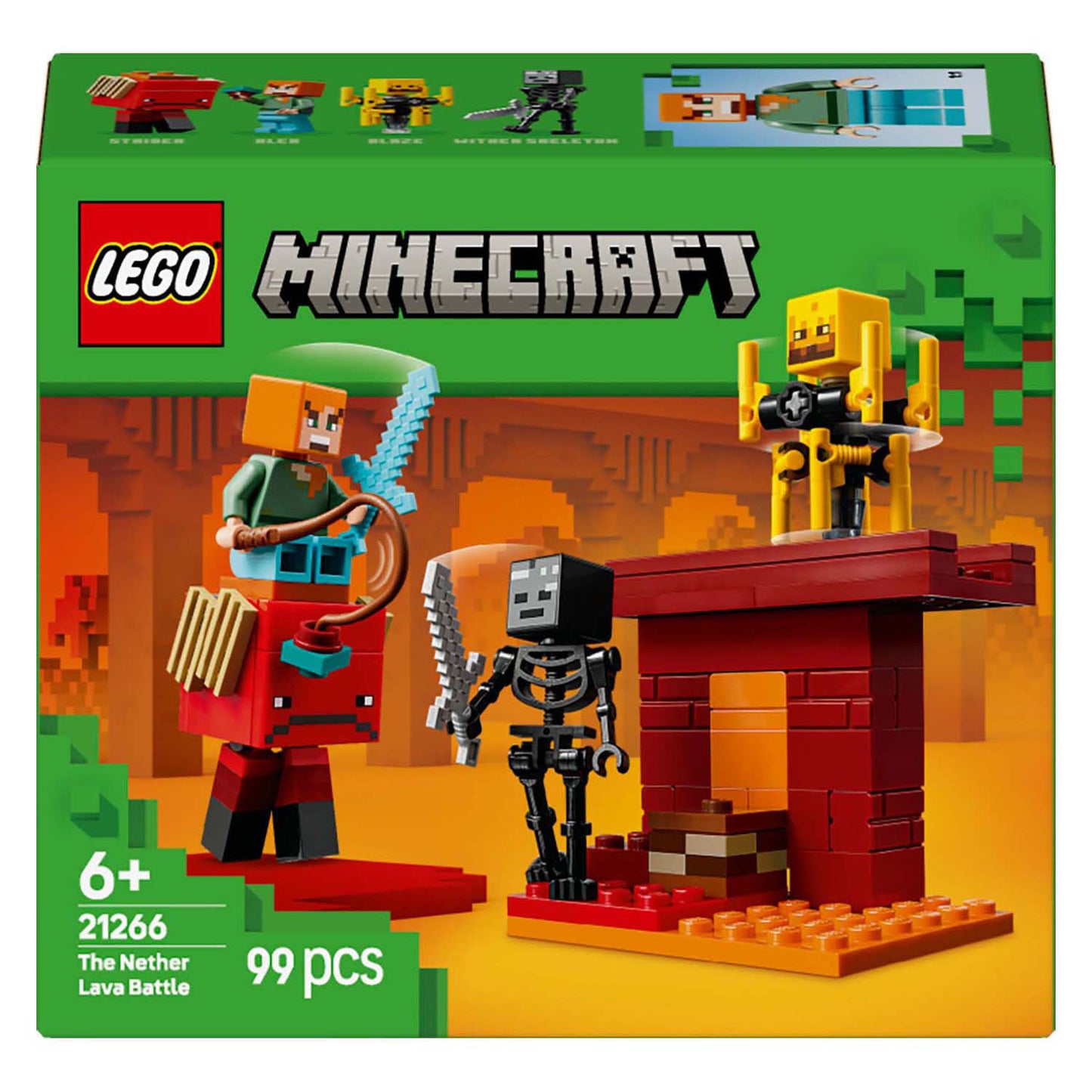 Lego lego minecraft 21266 de lavastrijd in de nether