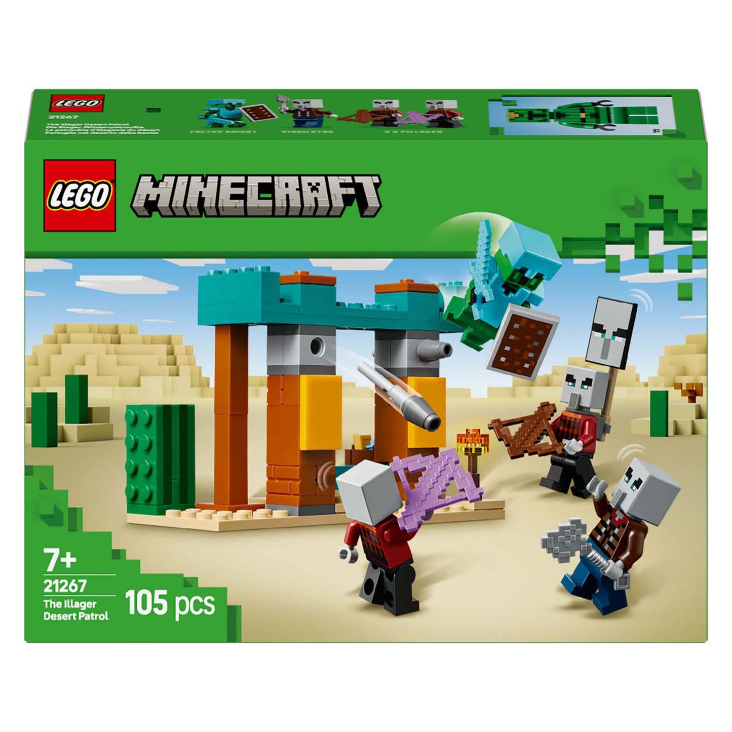 Lego lego minecraft 21267 de illagers in de woestijn