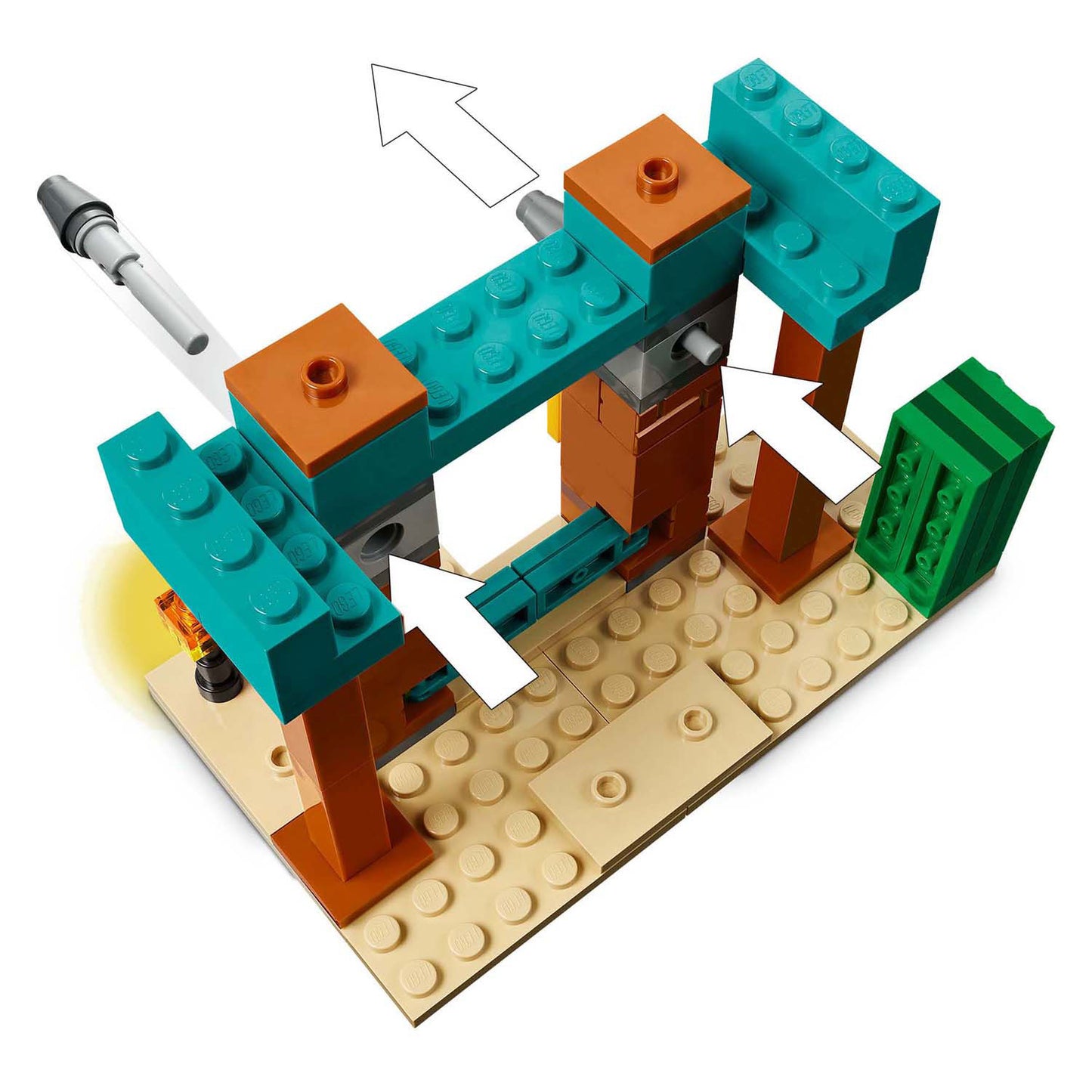 Lego lego minecraft 21267 de illagers in de woestijn