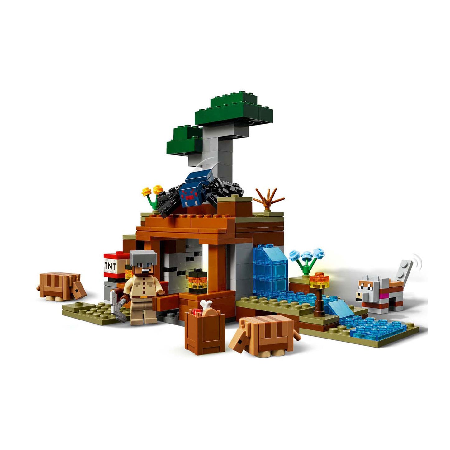 Lego lego minecraft 21269 de gordeldieren bij de mijn