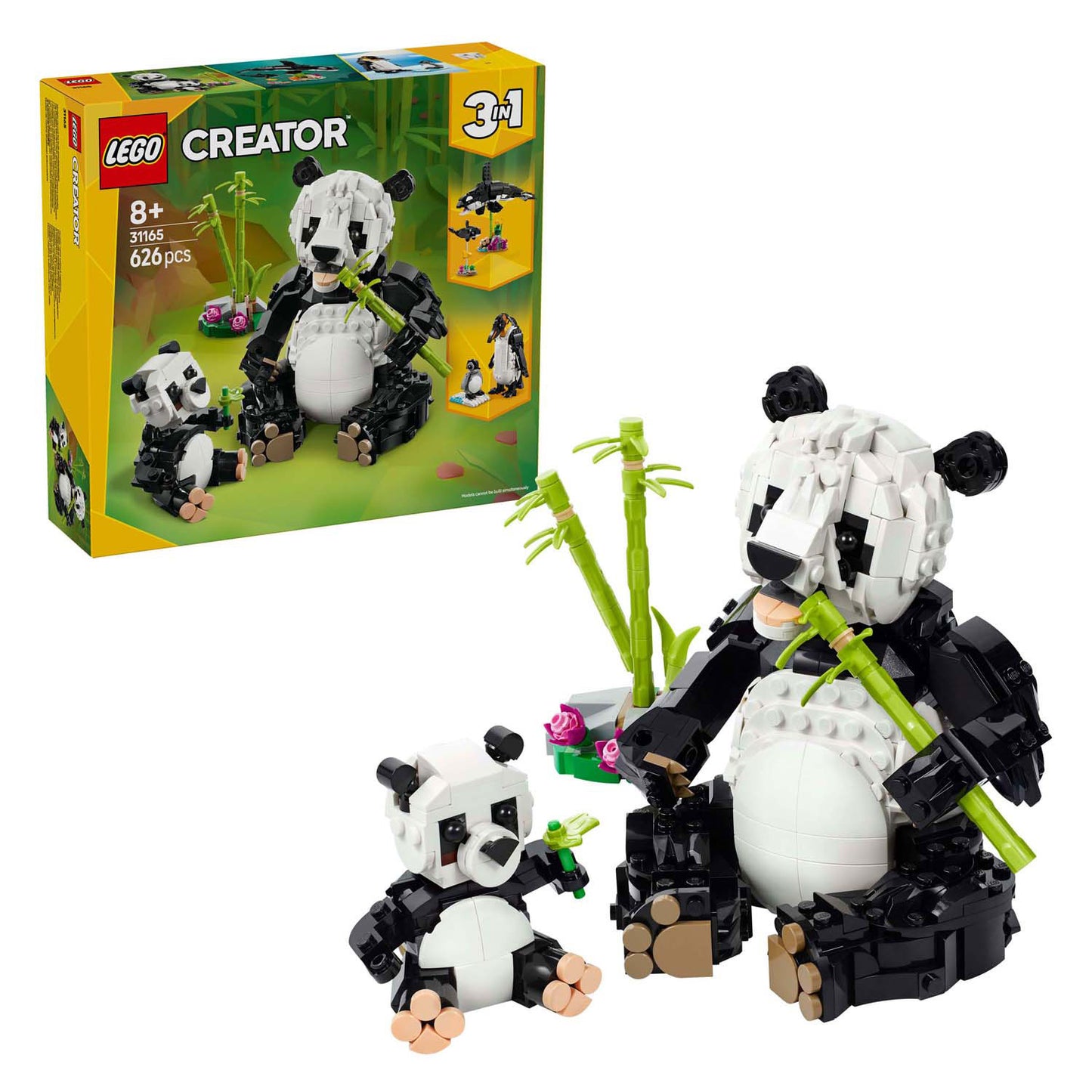 Lego lego creator 31165 wilde dieren: pandafamilie