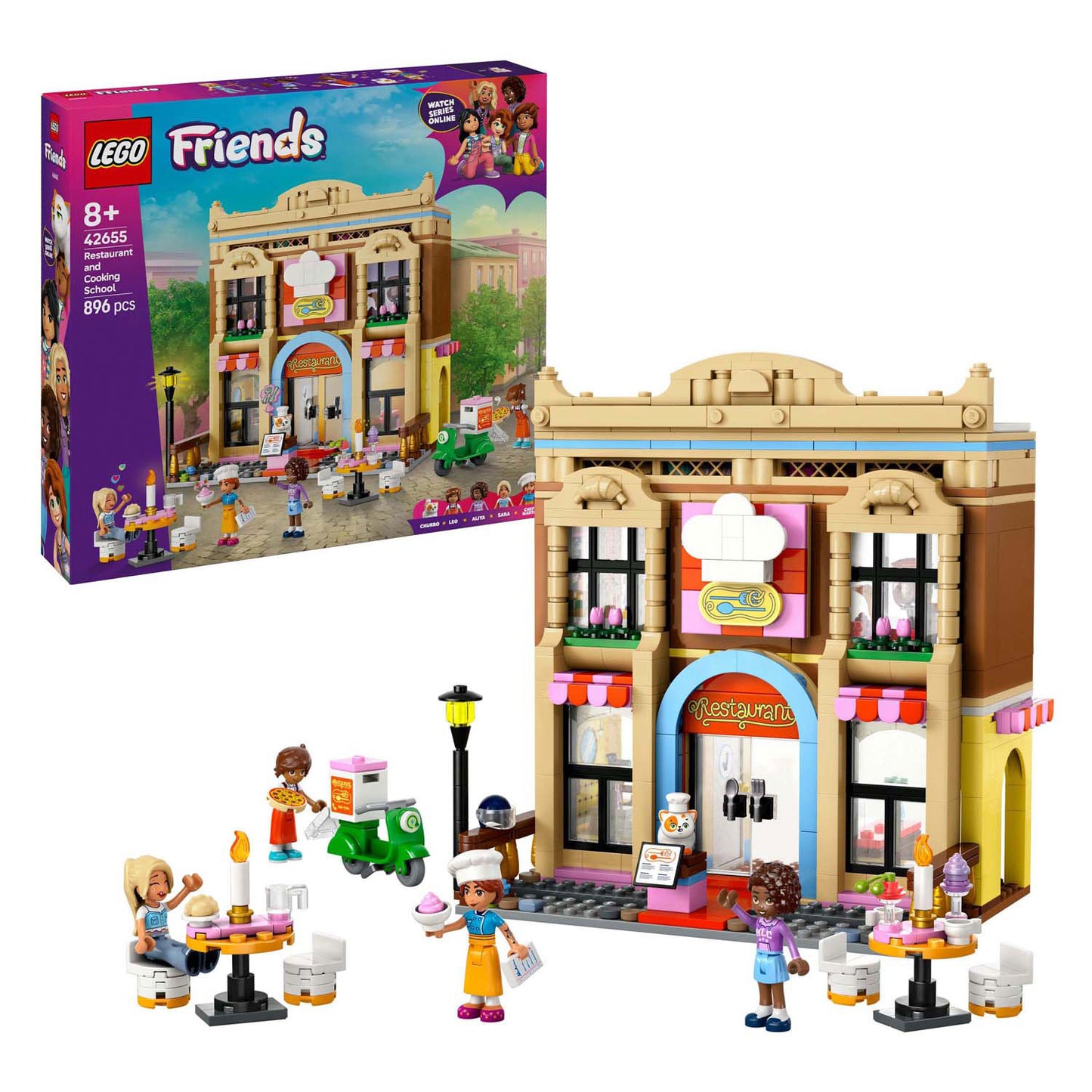 Lego lego friends 42655 restaurant en kookschool