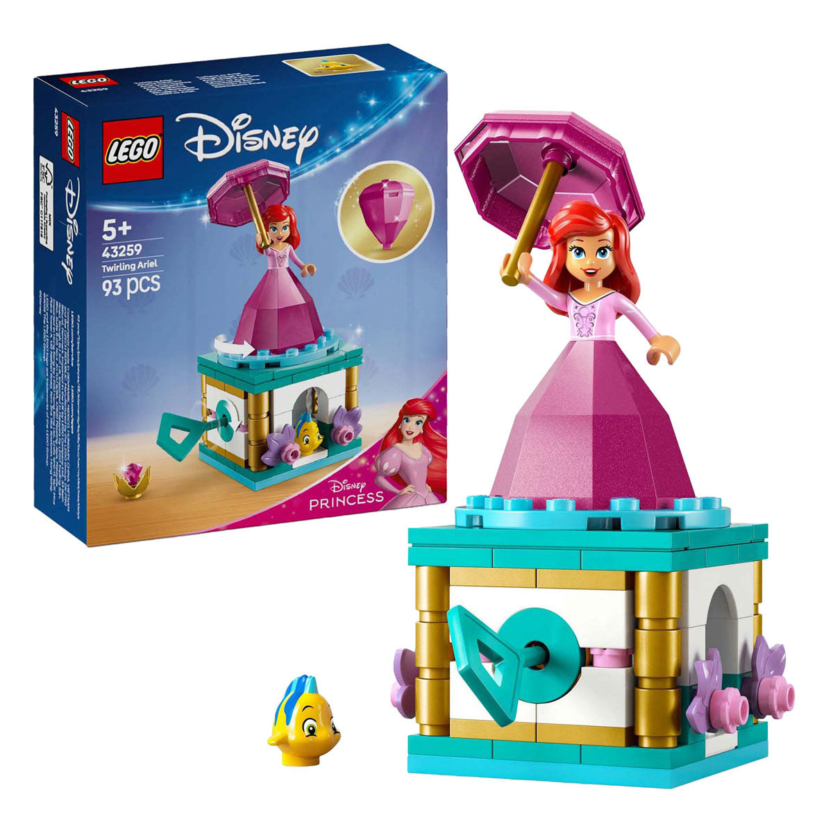 Lego lego prinses 43259 draaiende ariel