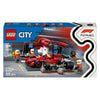 Lego city f1 pitstop en pitcrew met ferrari auto - 60443