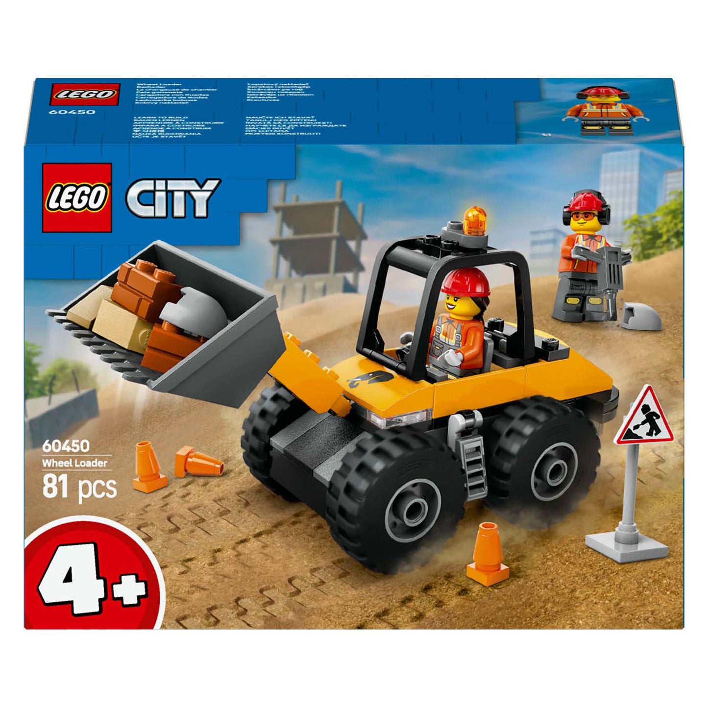 Lego lego city 60450 gele wiellader