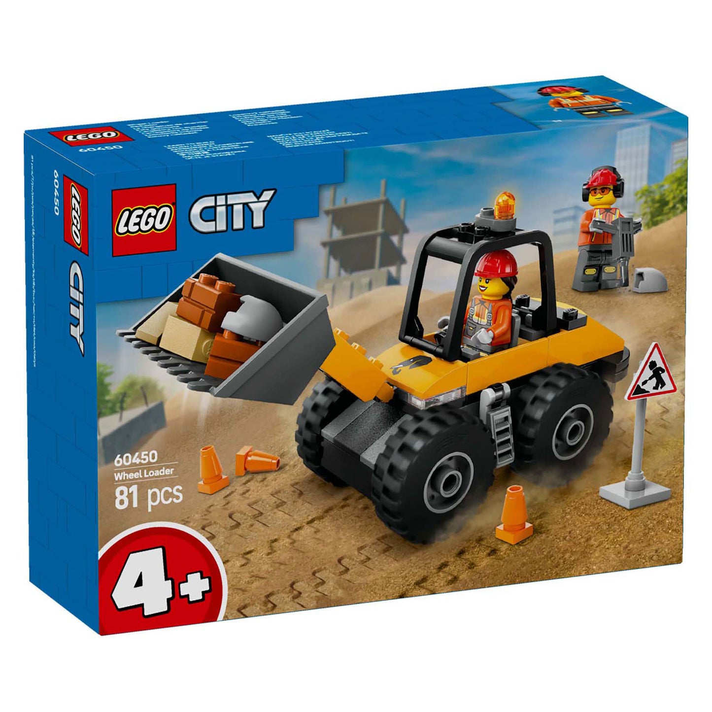 Lego lego city 60450 gele wiellader