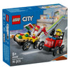 Lego lego city 60458 raceautopakket: pizzabestelwagen vs. brandweerauto