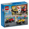 Lego lego city 60458 raceautopakket: pizzabestelwagen vs. brandweerauto