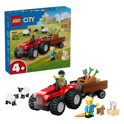 Lego lego city 60461 rode tractor met aanhanger en schapen