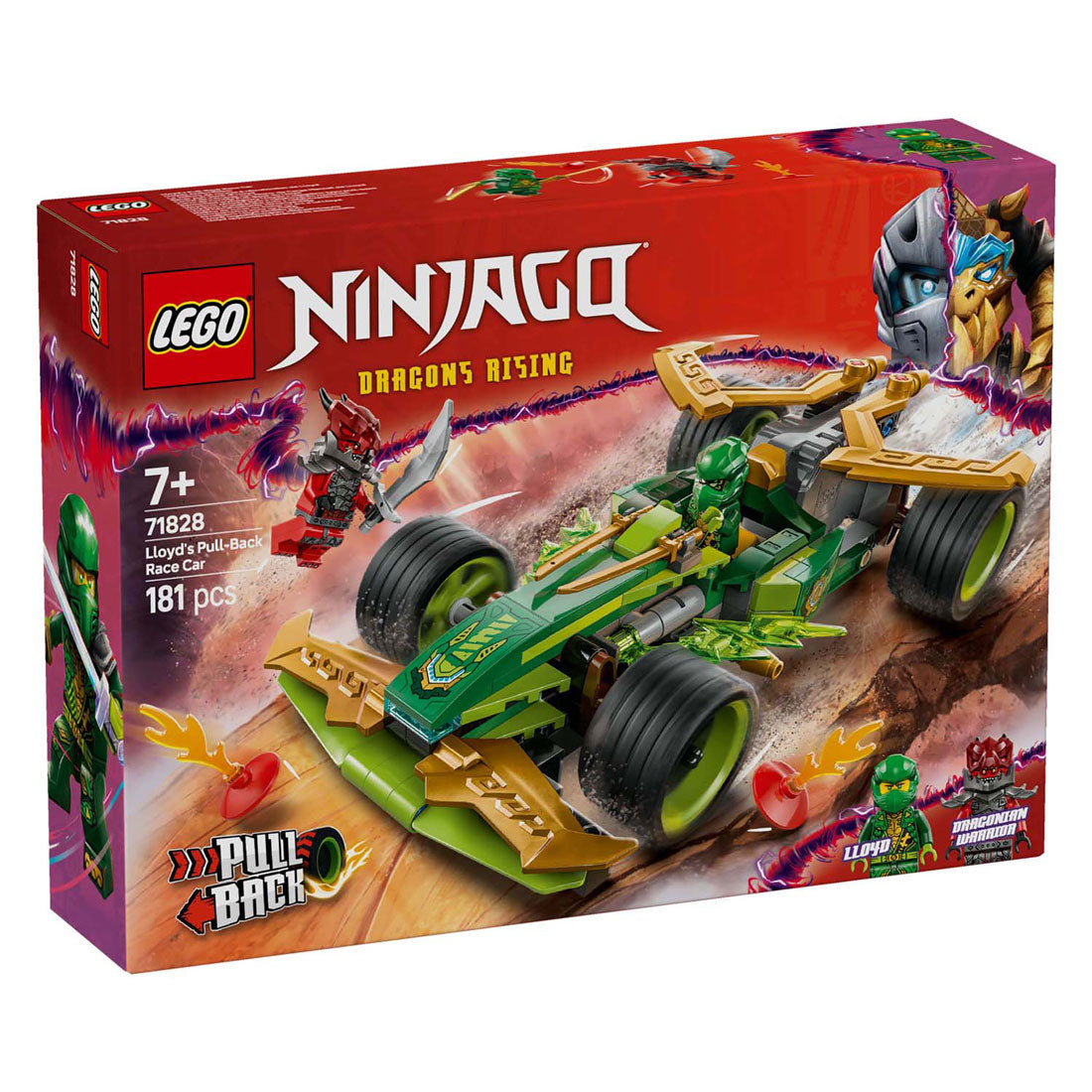 Lego lego ninjago 71828 lloyds pull-back racewagen