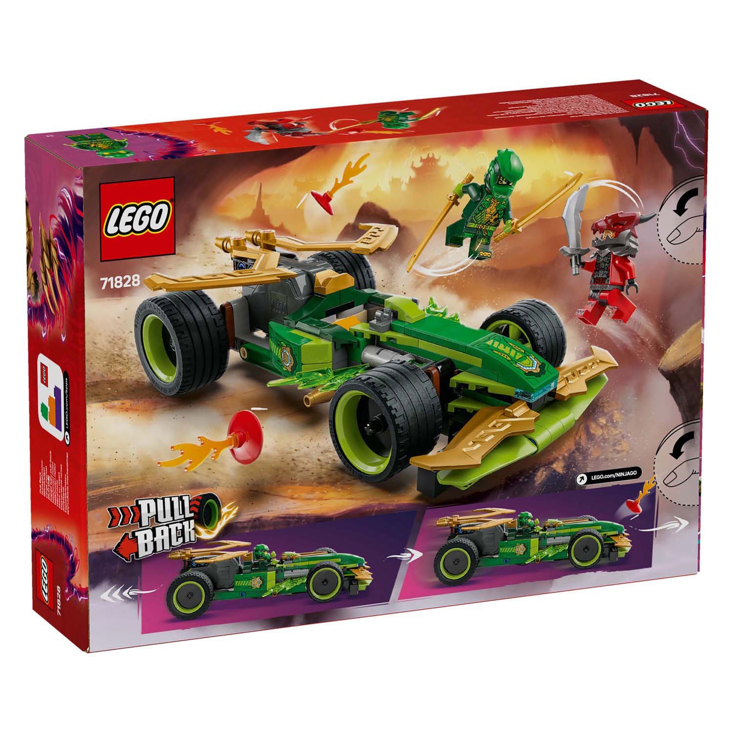 Lego lego ninjago 71828 lloyds pull-back racewagen