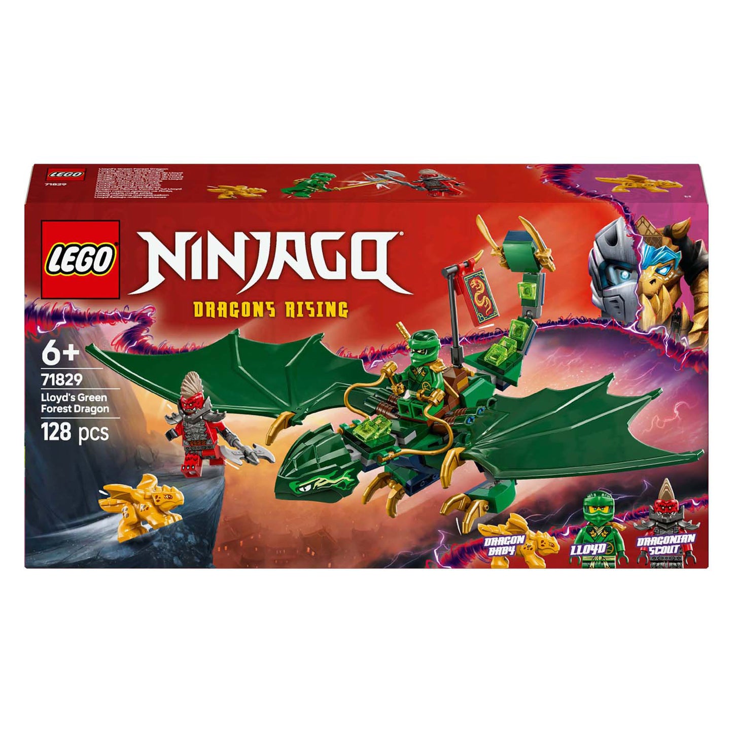 Lego lego ninjago 71829 lloyds groene bosdraak