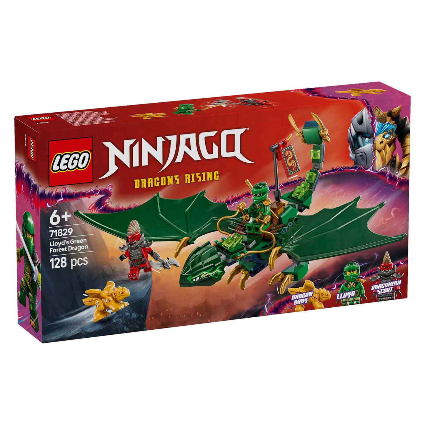 Lego lego ninjago 71829 lloyds groene bosdraak