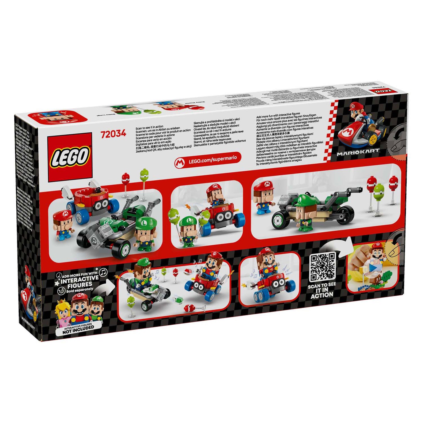 Lego lego super mario 72034 mario kart baby mario vs. baby luigi