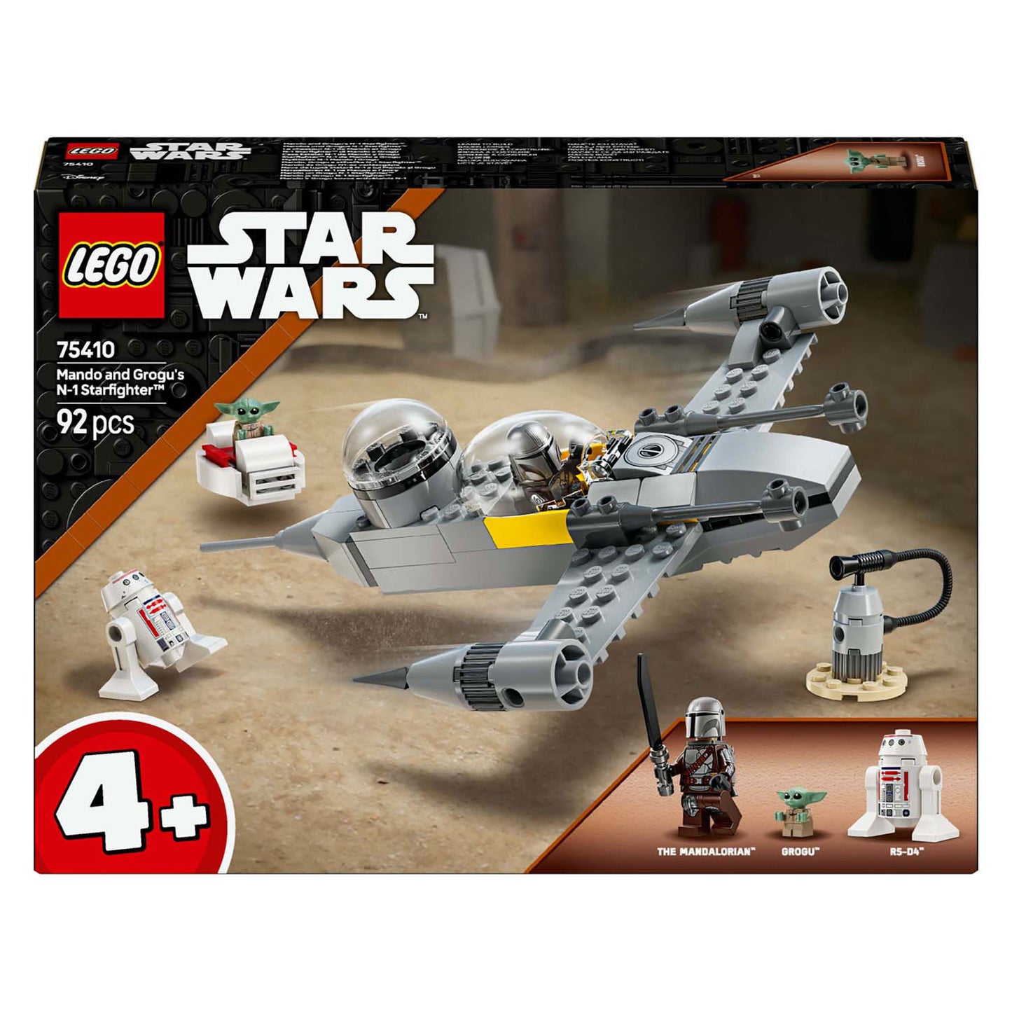 Lego lego star wars 75410 mando en grogu's n-1 starfighter