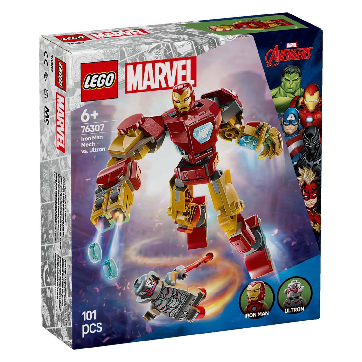 Lego ® marvel iron man mecha vs. ultron speelset - 76307