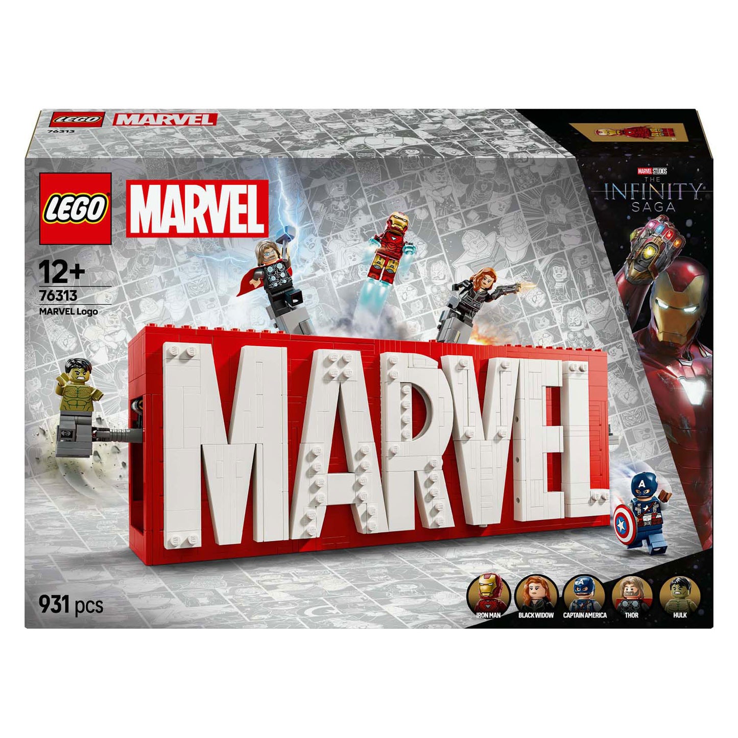 Lego lego super heroes 76313 logo en minifiguren